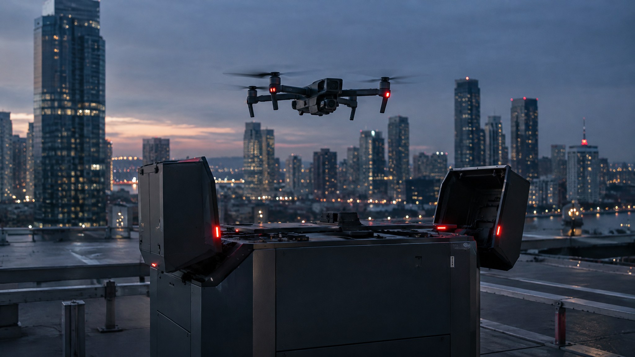 Drone photo illustrating: Drone as First Responder (DFR) Program Guide